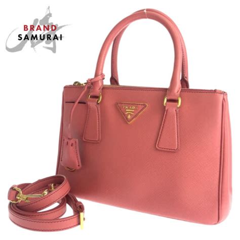 PRADA Galleria 2Way Shoulder Bag Pink BN2316 Ladies